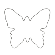 Pepperkakeform sommerfugl stor - 10 cm