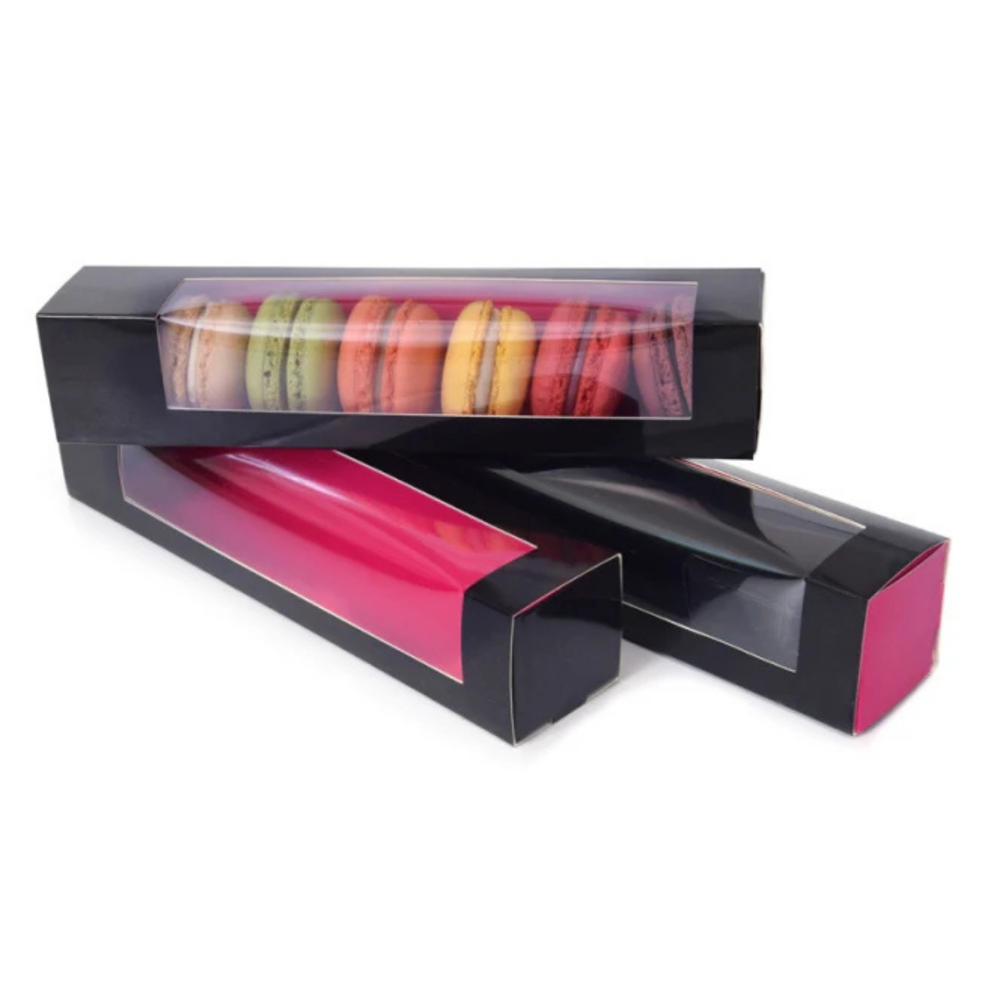 House of Marie Makroneske -Svart/Rosa- Medium