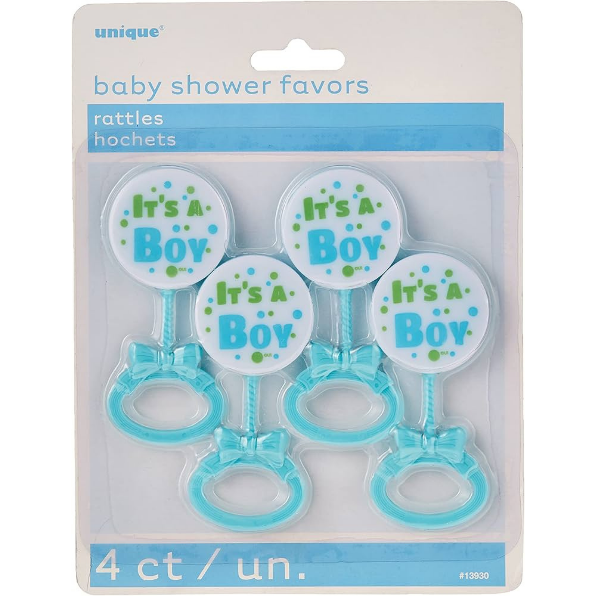 It's a boy rangler, dekor til baby shower, pk/4