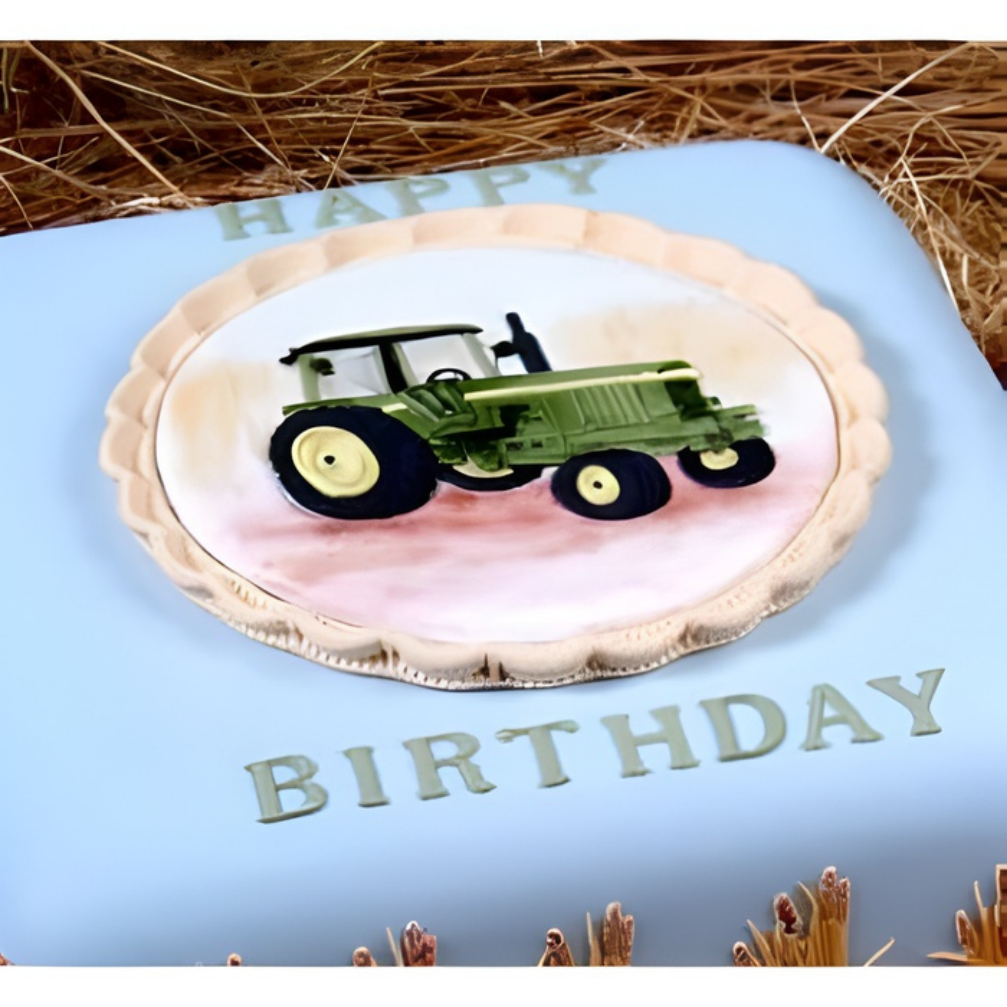 Patchwork utstikkere Traktor, sauer og hund