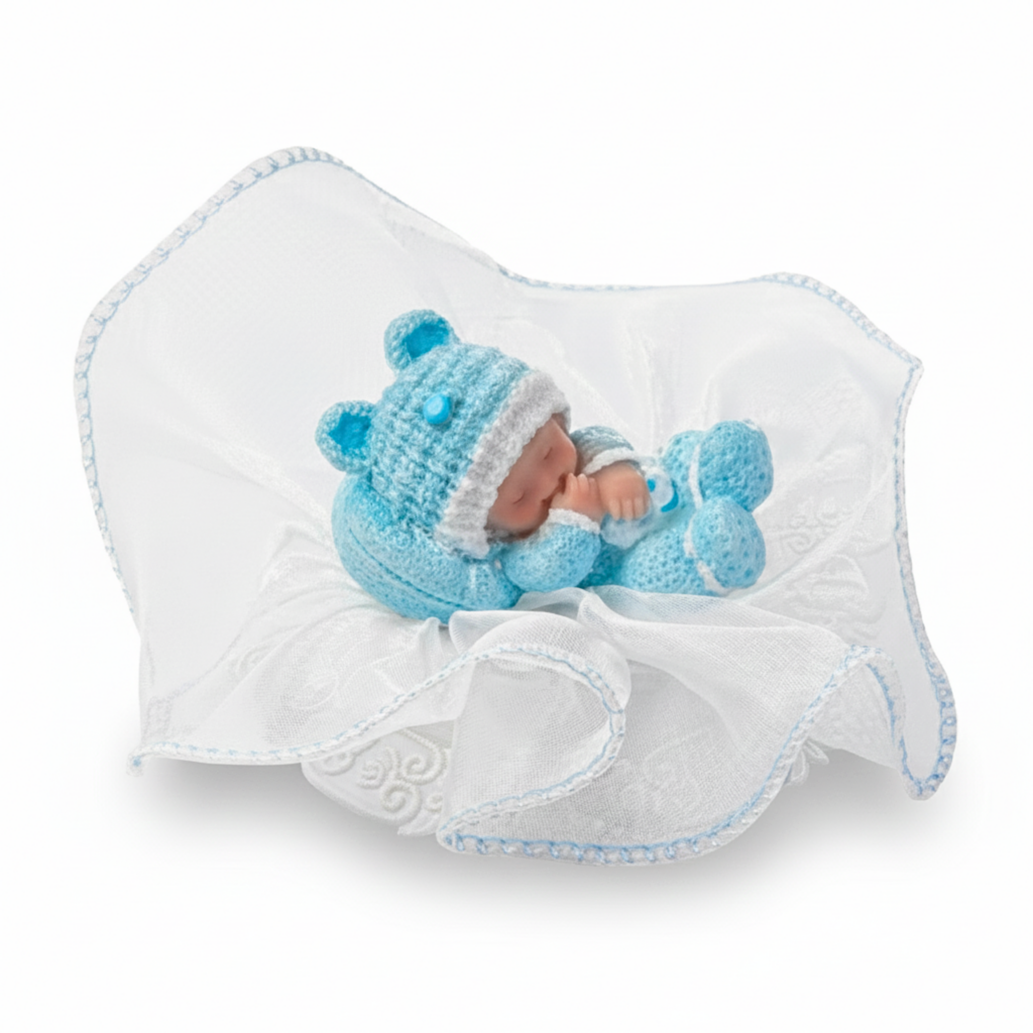 Kaketopp baby -Sovende gutt-  6cm