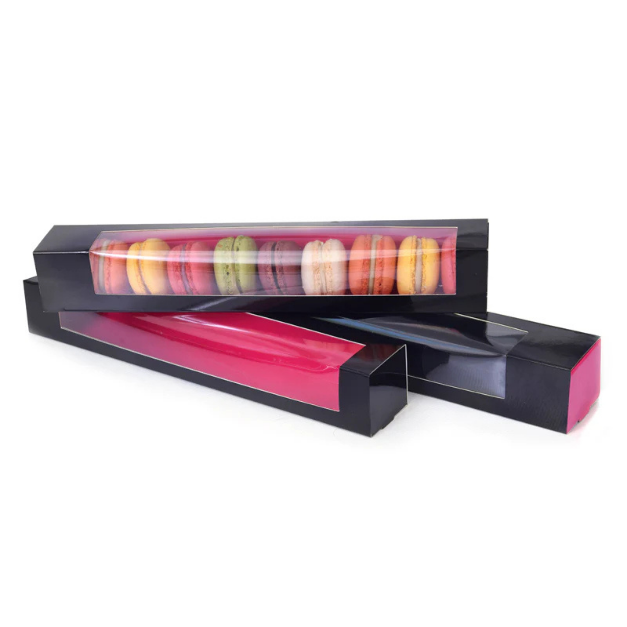 House of Marie Makroneske -Svart/Rosa- Large