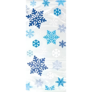 Gavepose, blå -Snøfnugg- pk/20