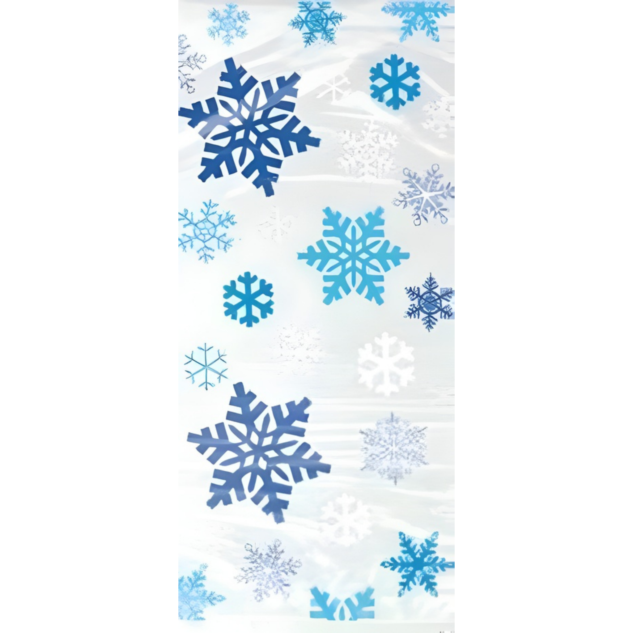 Gavepose, blå -Snøfnugg- pk/20