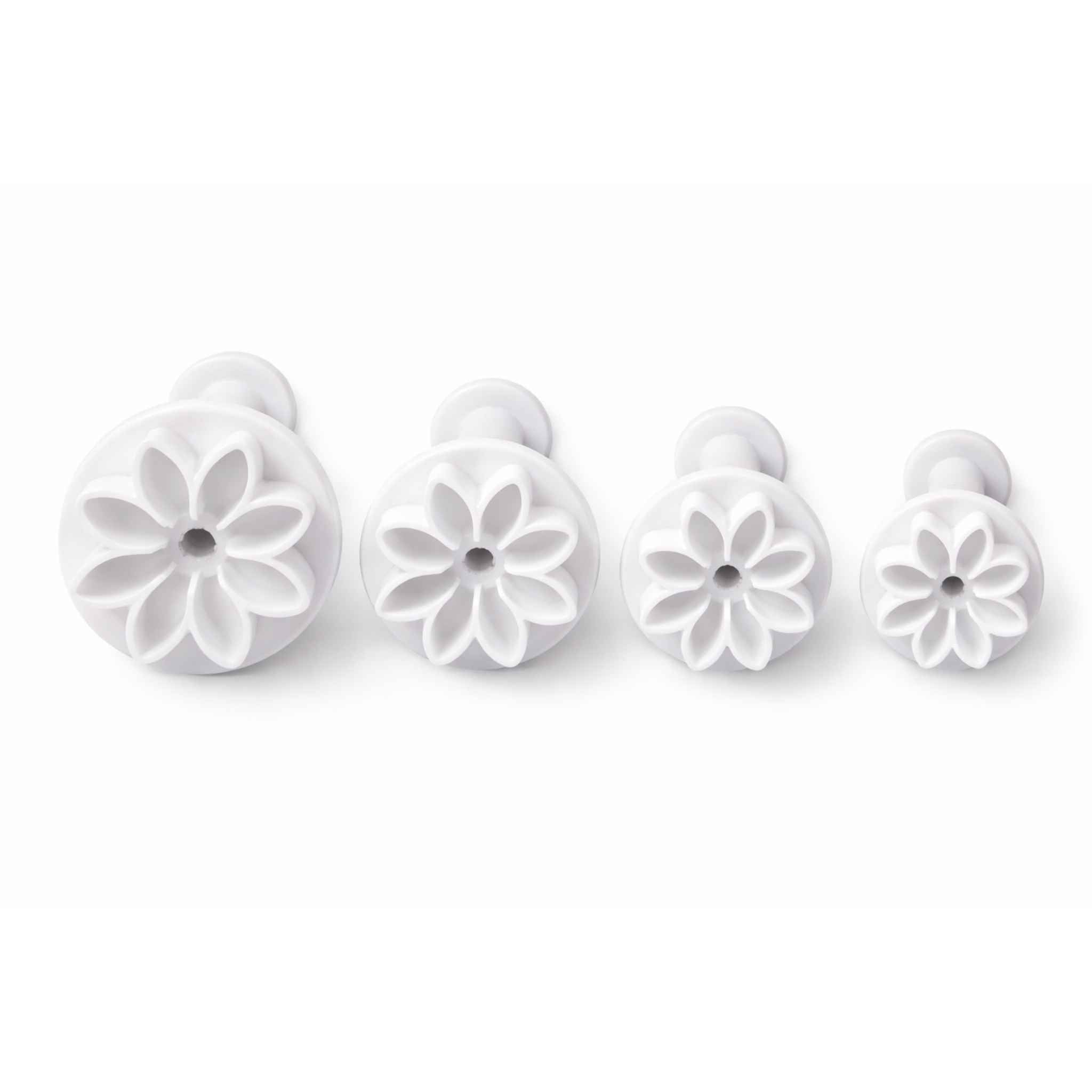 Utstikkersett med ejektor - Blomst 4 stk