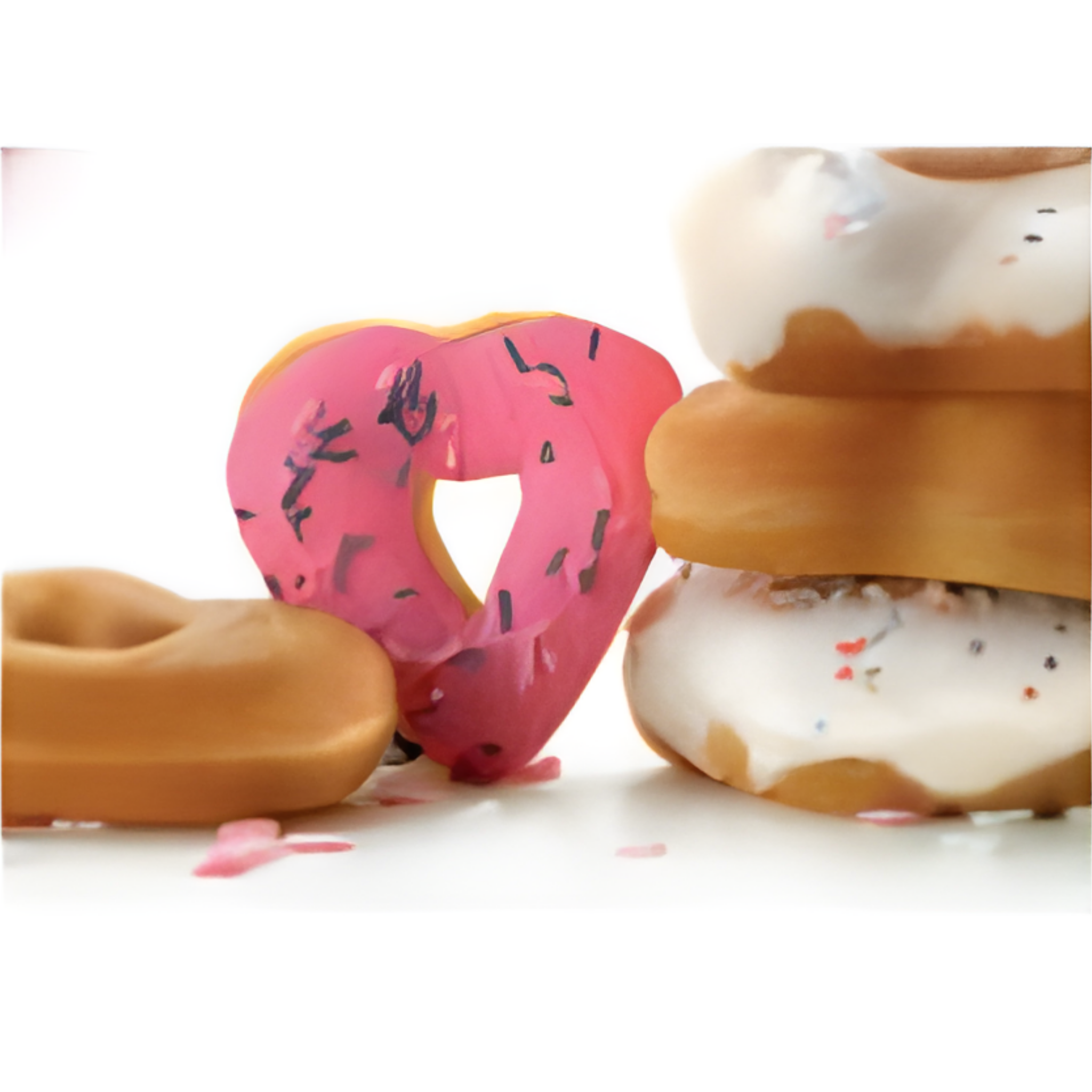 Donututstikker Hjerte