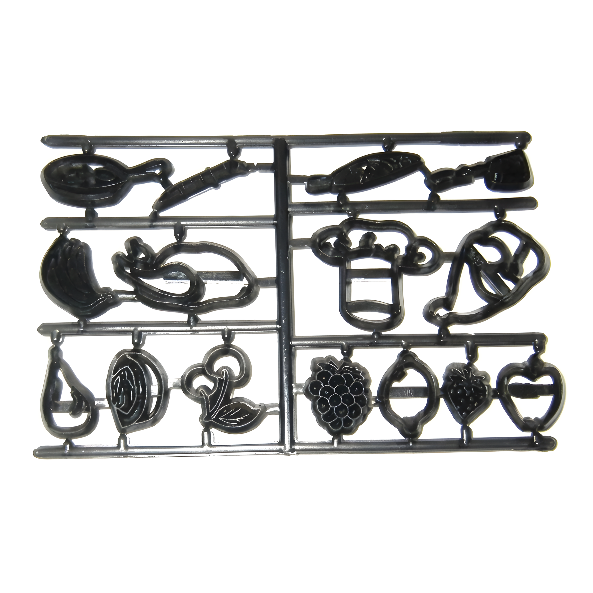 Utstikkersett Frukt og kjøkkenredskaper, 15 deler