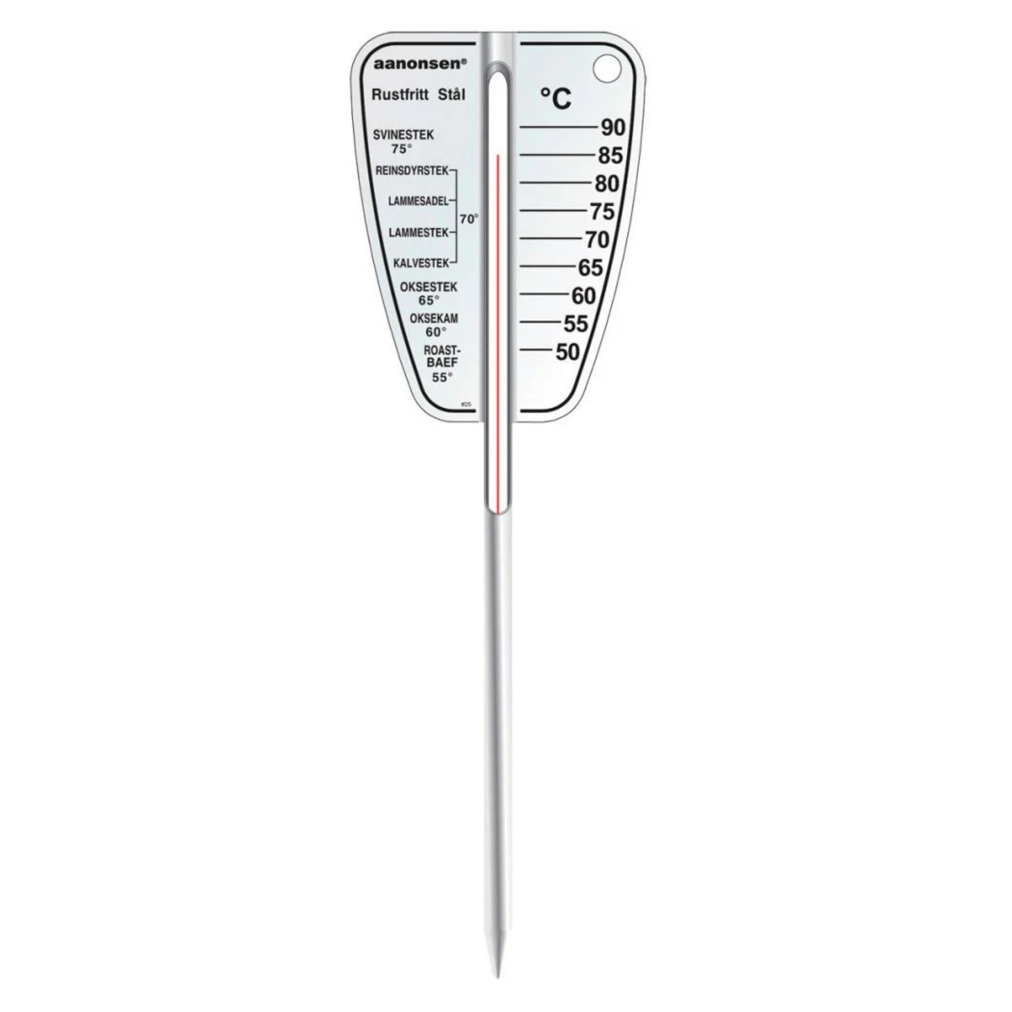 Steketermometer flat, 17cm