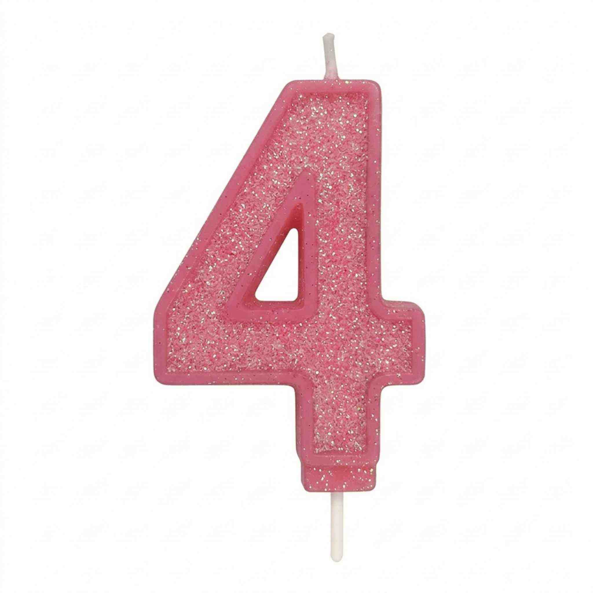 Kakelys Tall -rosa glitter- pk/1