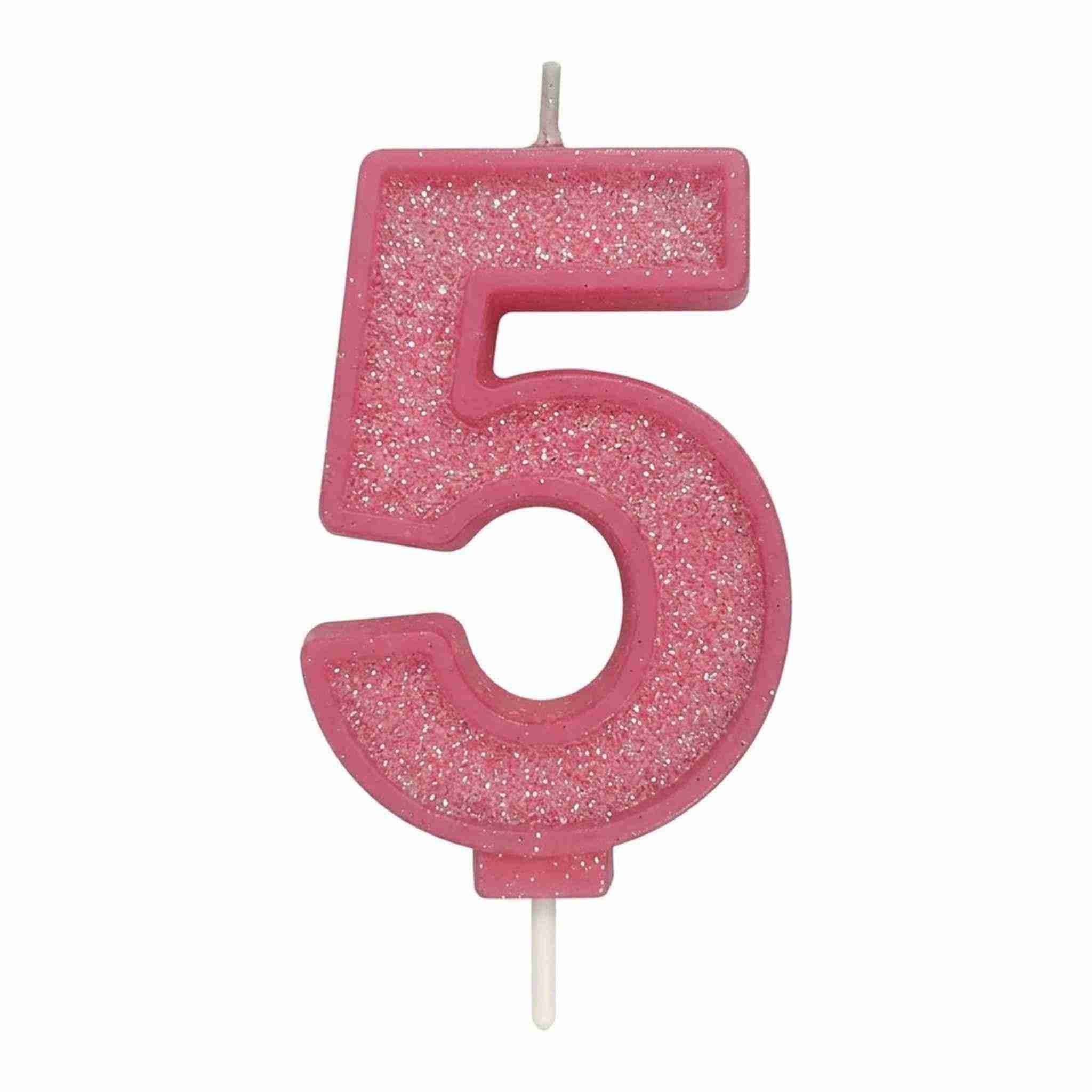 Kakelys Tall -rosa glitter- pk/1