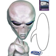 Alien-dekor til f.eks blivindu, ca 37cm høy