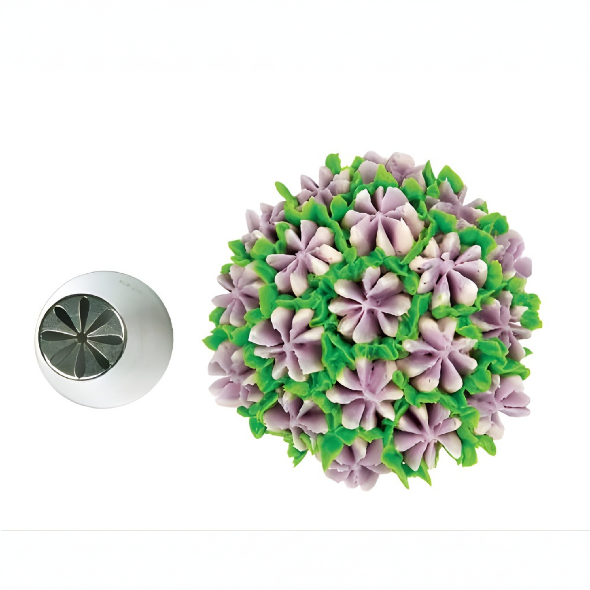 Silikomart liten sprøytetipp Blomster 07