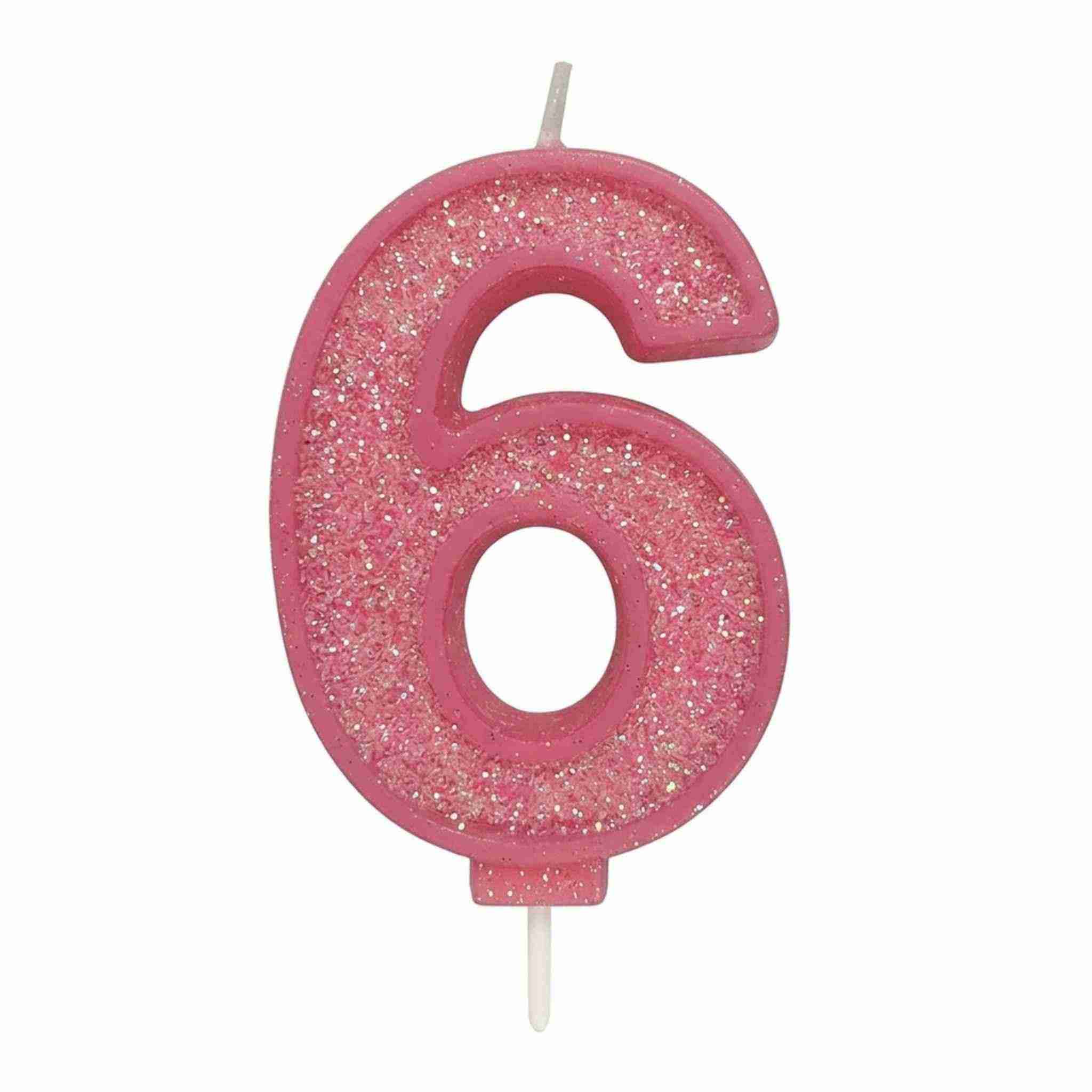 Kakelys Tall -rosa glitter- pk/1
