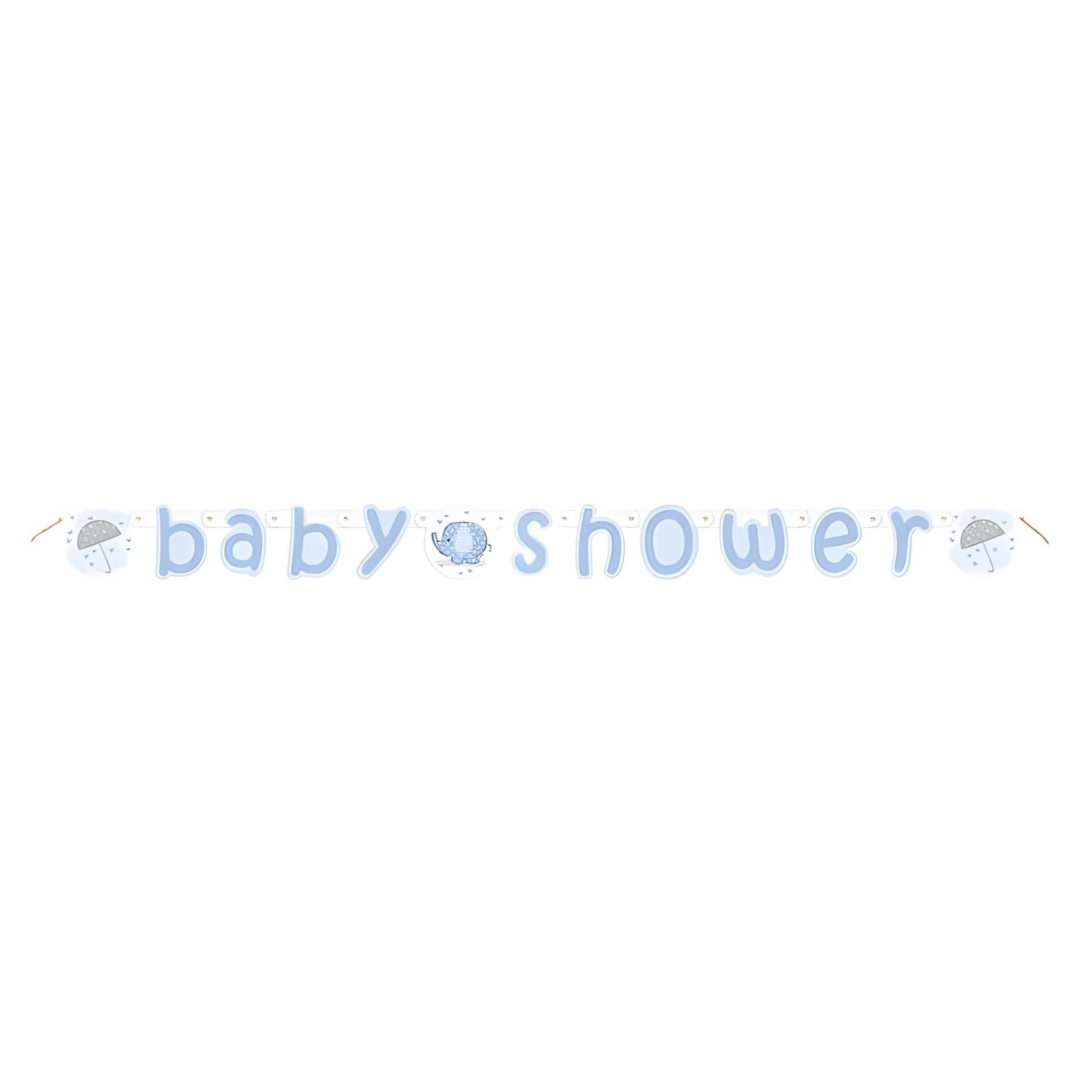 Babyshower elefant, pappbanner, 1,6m