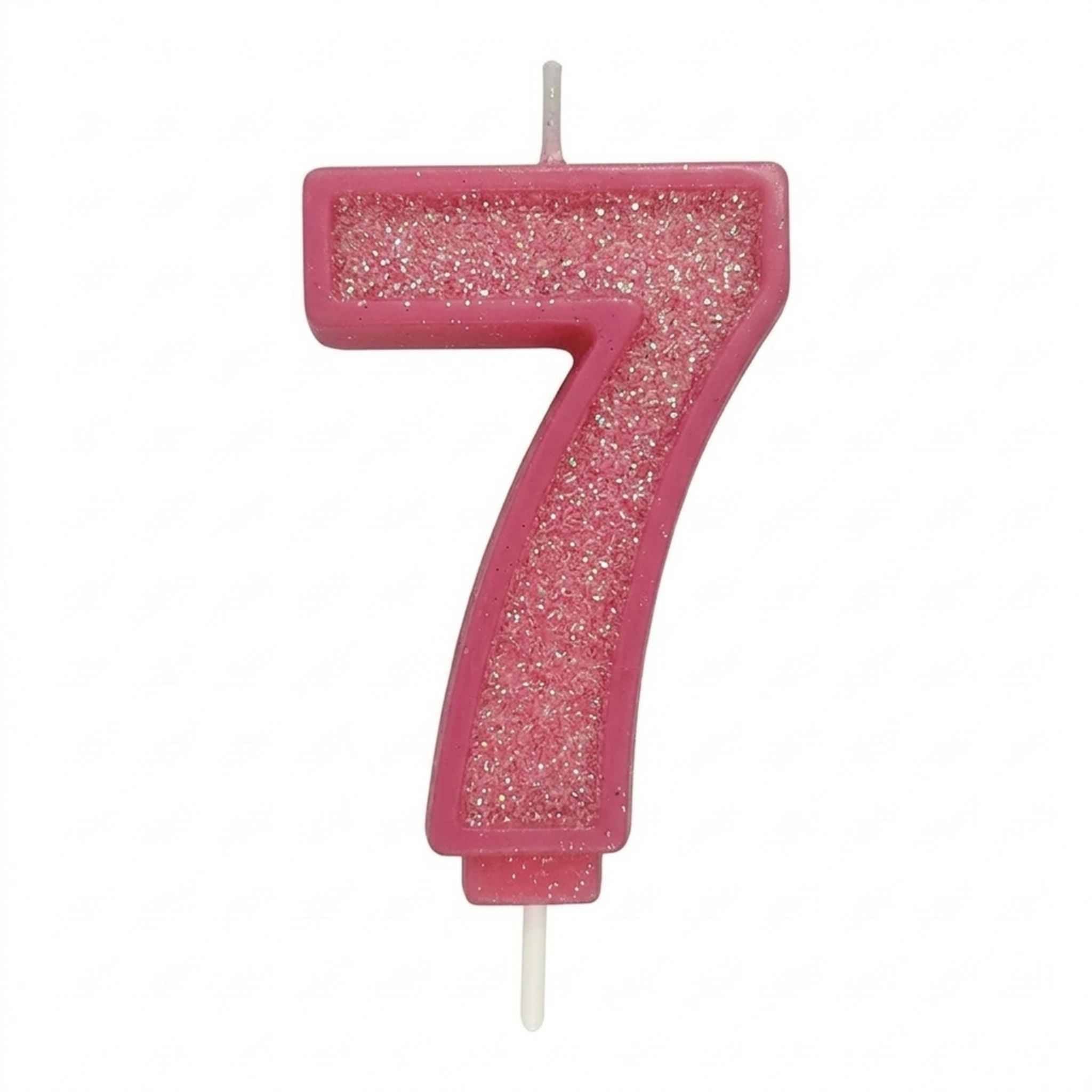 Kakelys Tall -rosa glitter- pk/1
