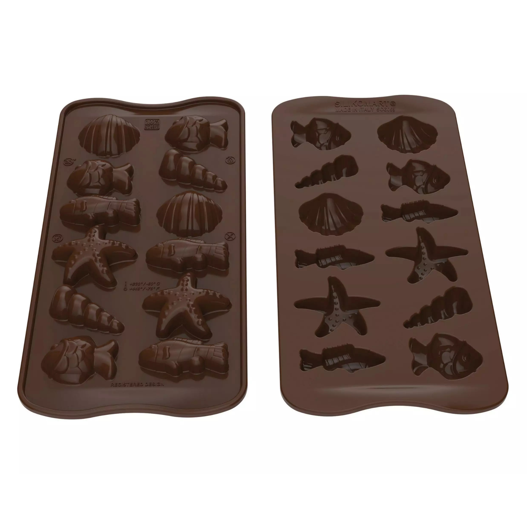 Silikomart konfektform silikon Sjøliv