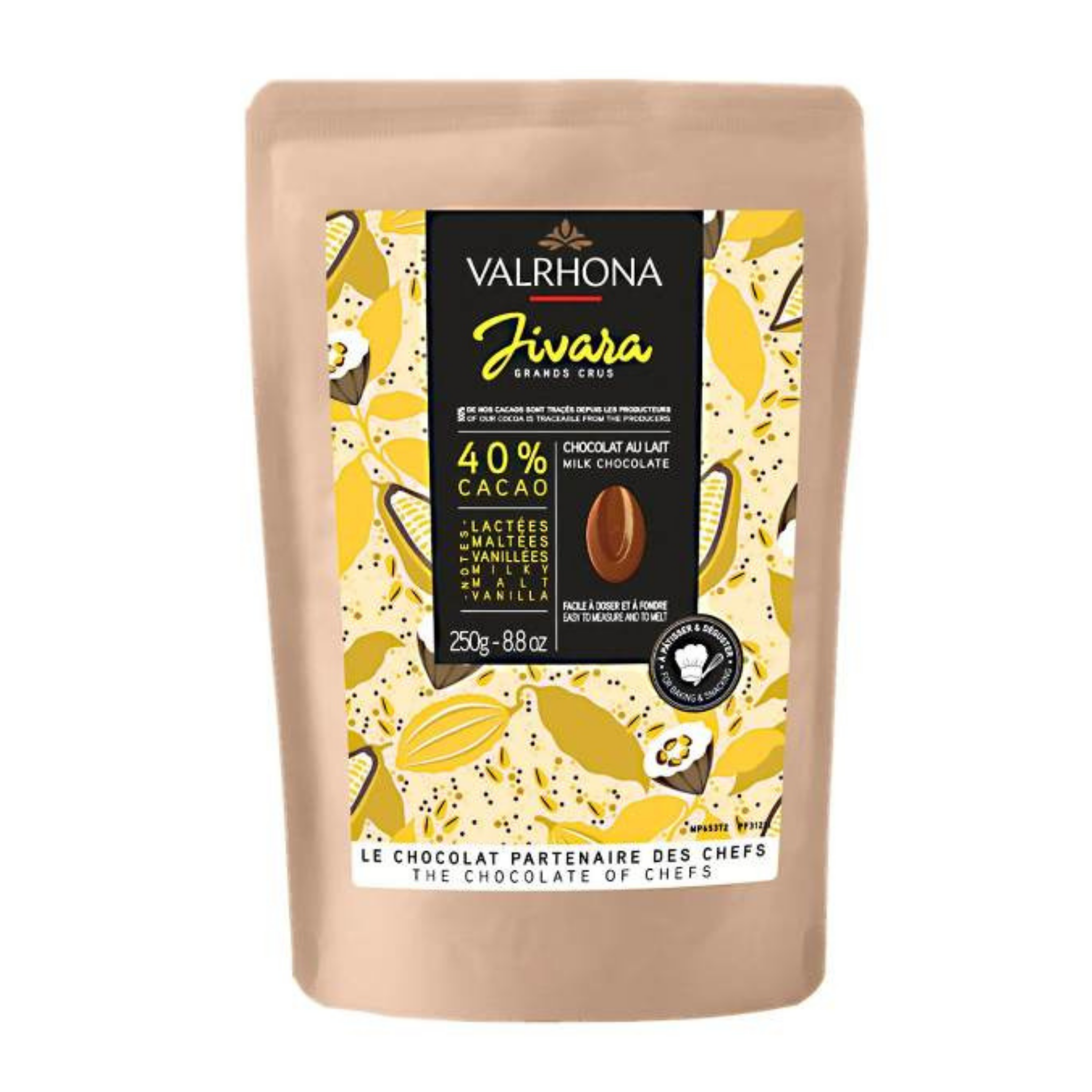Valrhona Jivara Melkesjokolade 250g