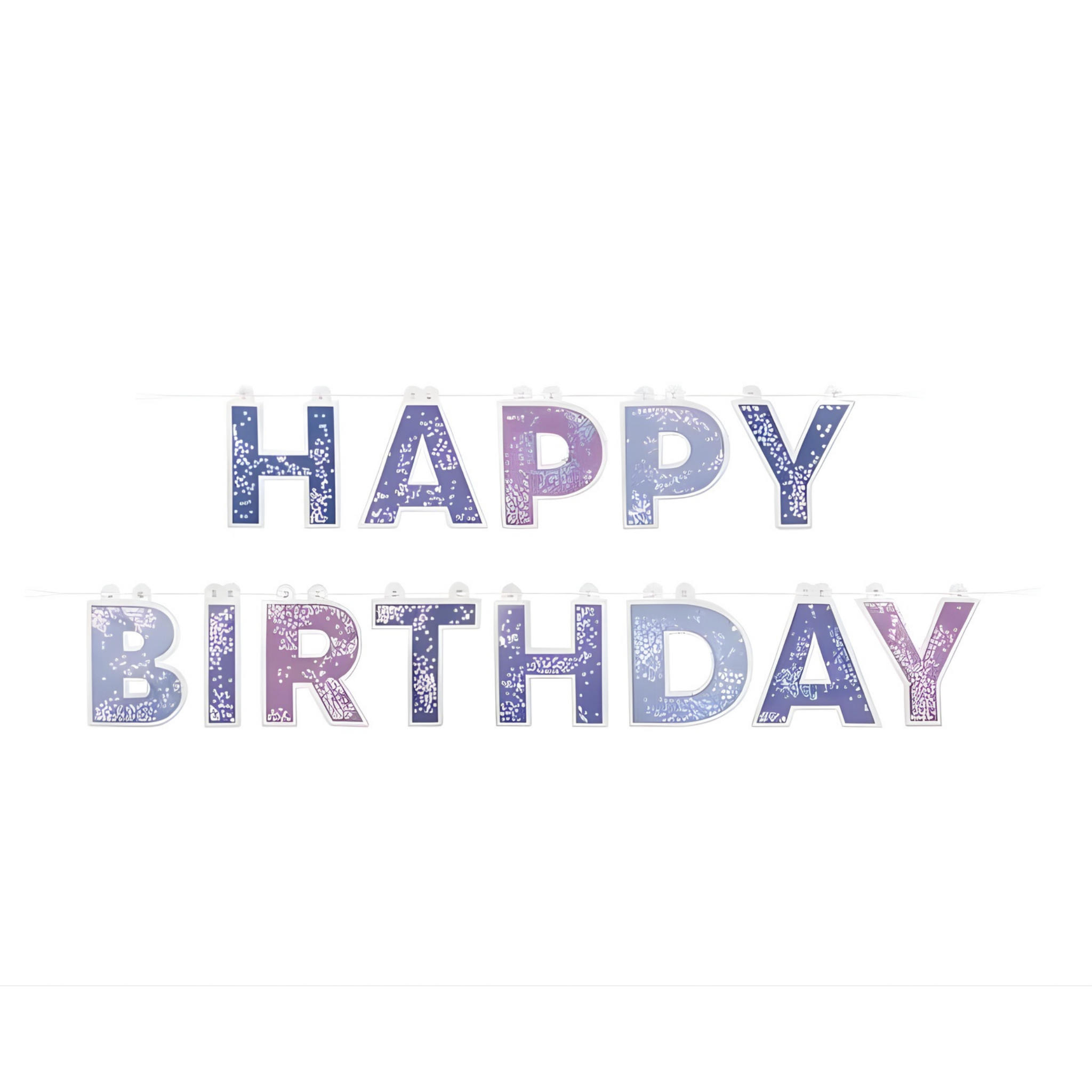 Banner Lilla "Happy Birthday"