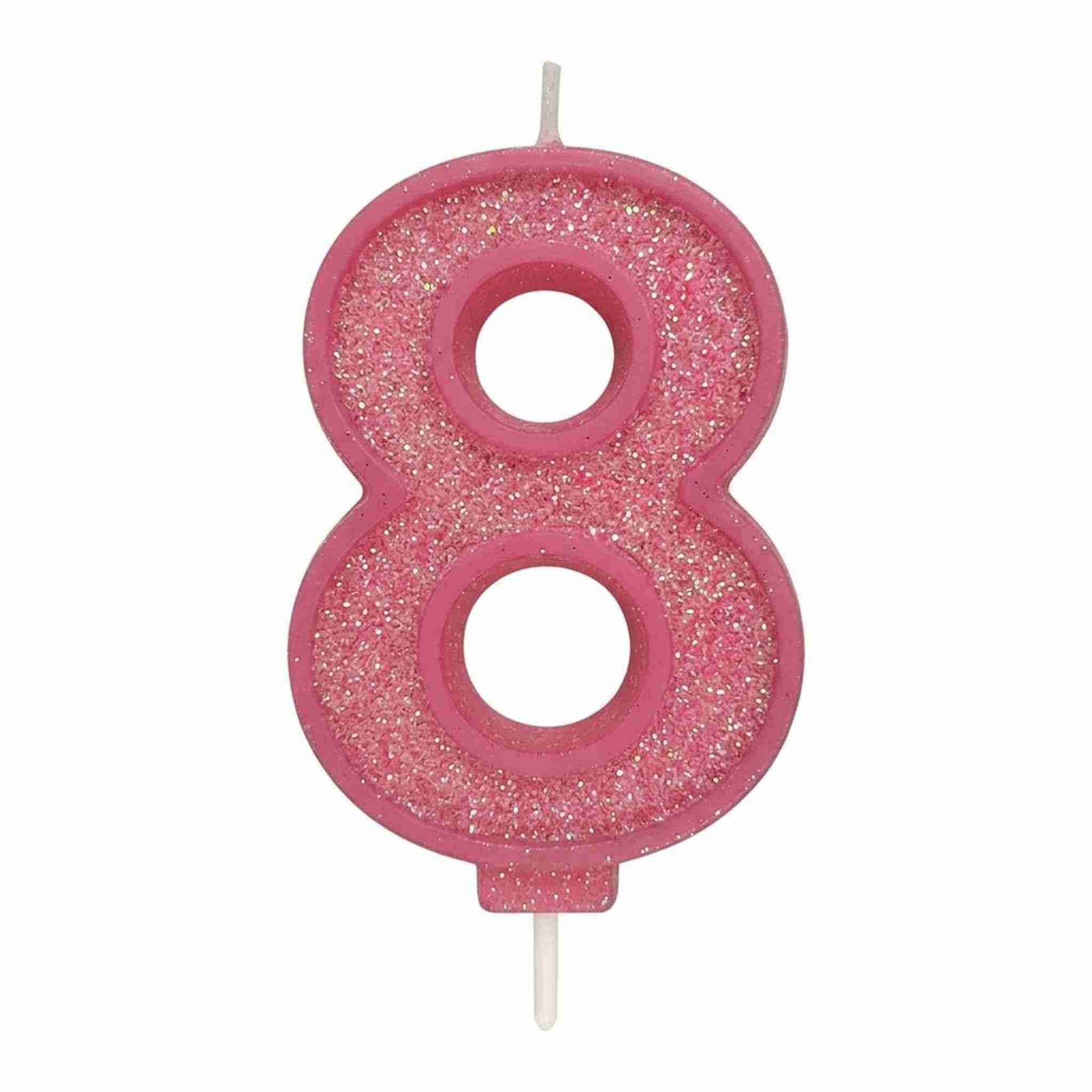 Kakelys Tall -rosa glitter- pk/1