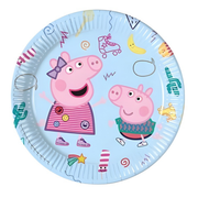 Peppa Gris papptallerken 23cm, pk/8