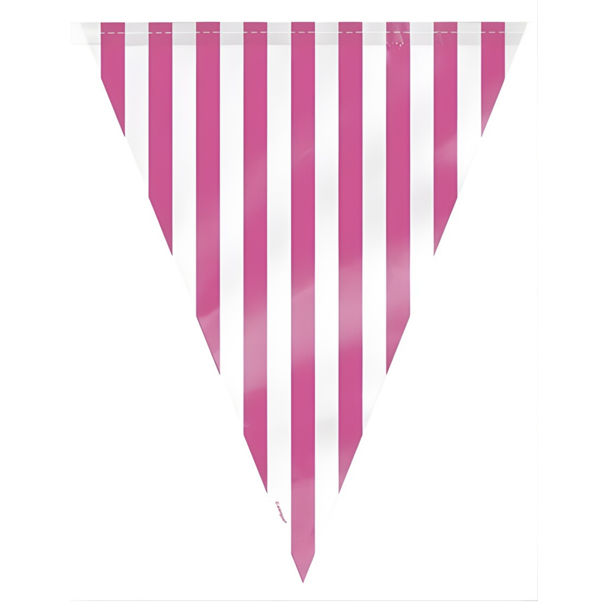 Vimpelrekke -Rosa- stripet, 3,6m