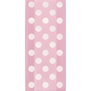 Gaveposer med prikker -Lys rosa- pk/20