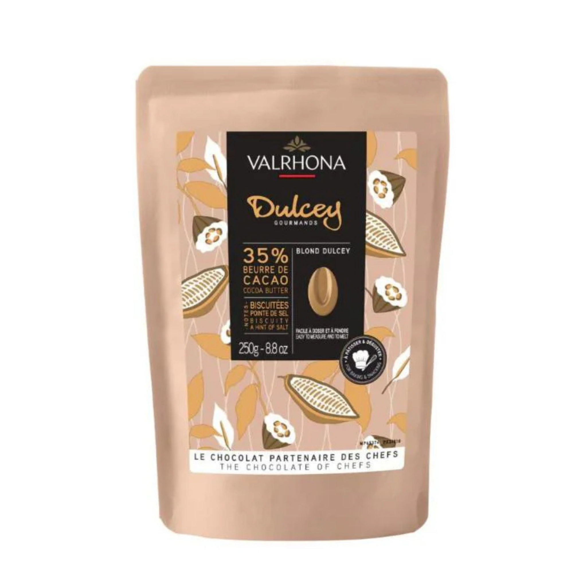 Valrhona Dulcey Hvit Sjokolade 250g