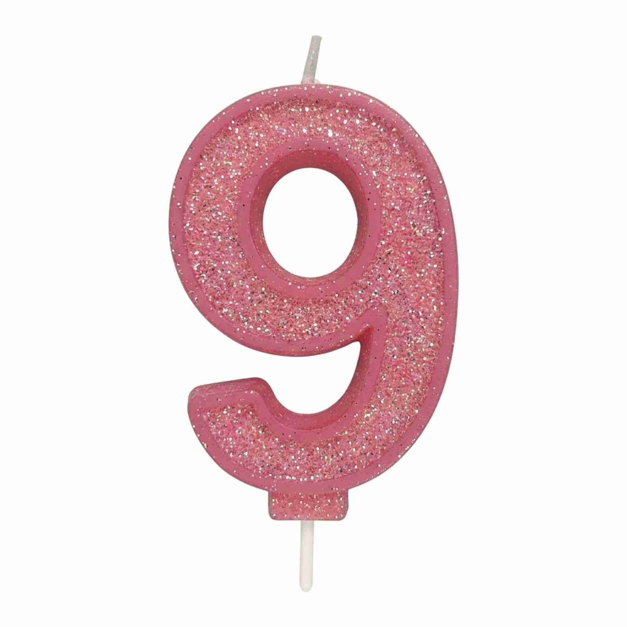 Kakelys Tall -rosa glitter- pk/1