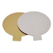 Kakebrikker Gull/sølv 8cm, pk/250