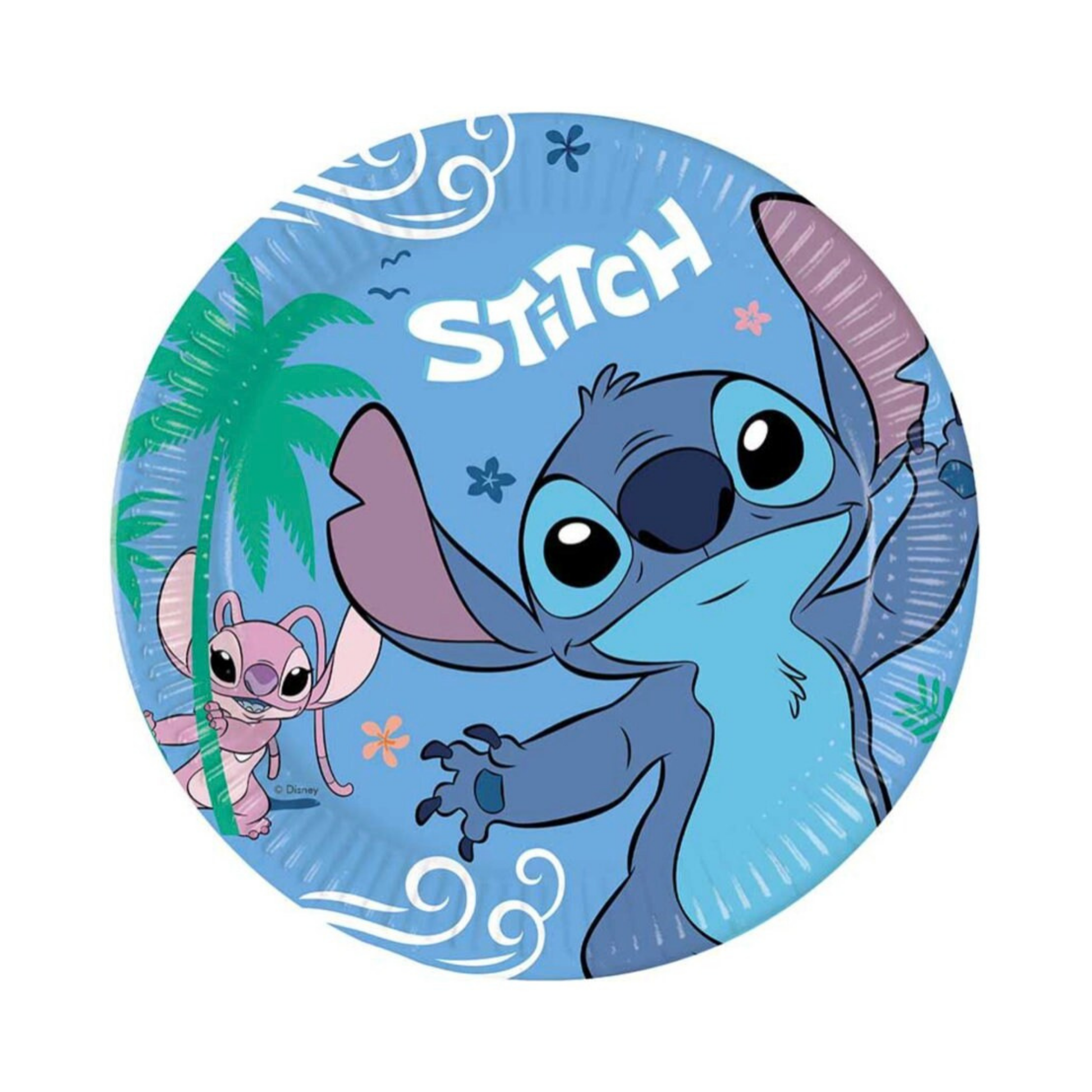 Papptallerken Stitch 23cm pk/8 Papptallerken eller engangstallerken med motiv av Stitch fra Lilo og Stich filmene. Perfekt til en barnebursdag. Diameteren er 23 cm, og pakken inneholder 8 stk.  Perfekt når du skal dekke på bursdagsbordet eller festbordet!  Inneholder: 8 stk.