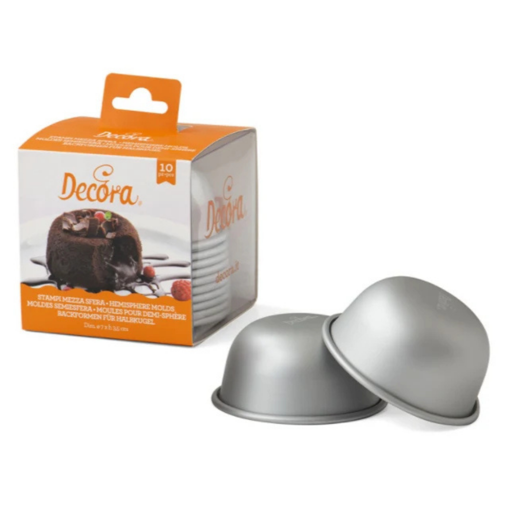 Decora Halvkuleform 7cm, pk/10