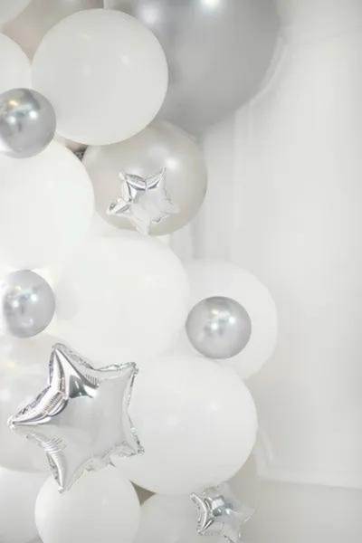 Ballonger Sølv -Glossy- pk/50, 12cm