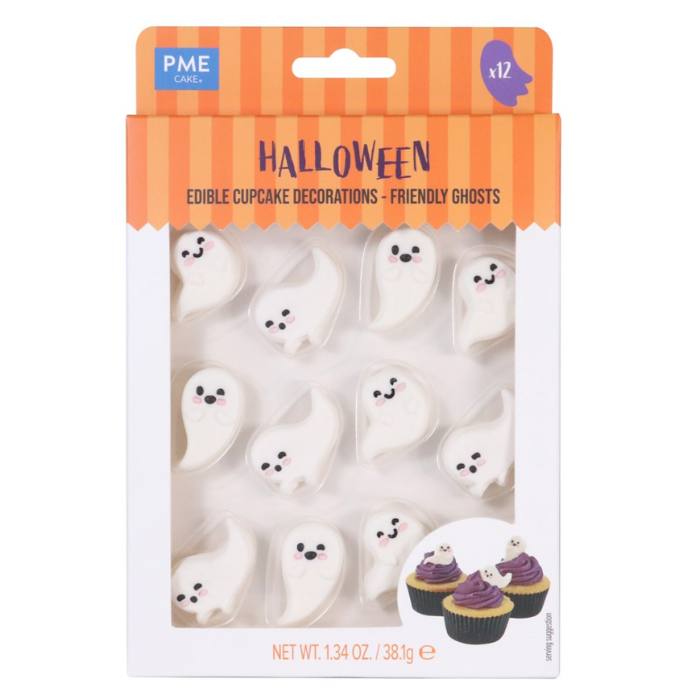 spiselig cupcakedekorasjoner halloween søte spøkelse