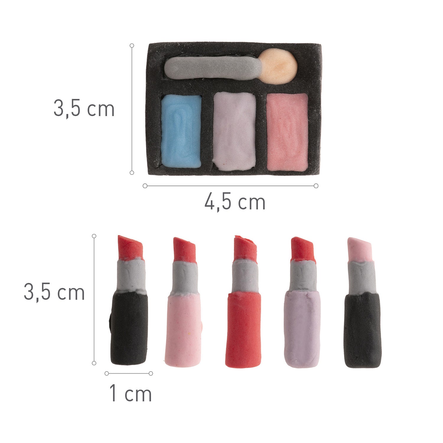 spiselig kakepynt makeup