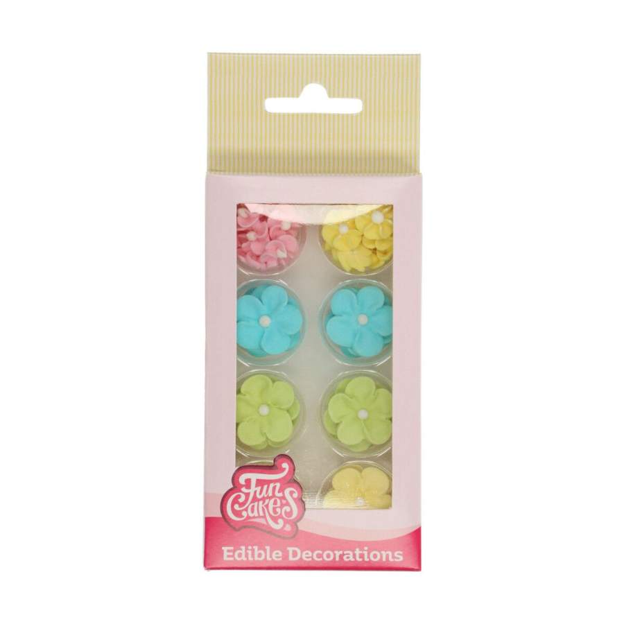 spiselig kakepynt pastell blomster
