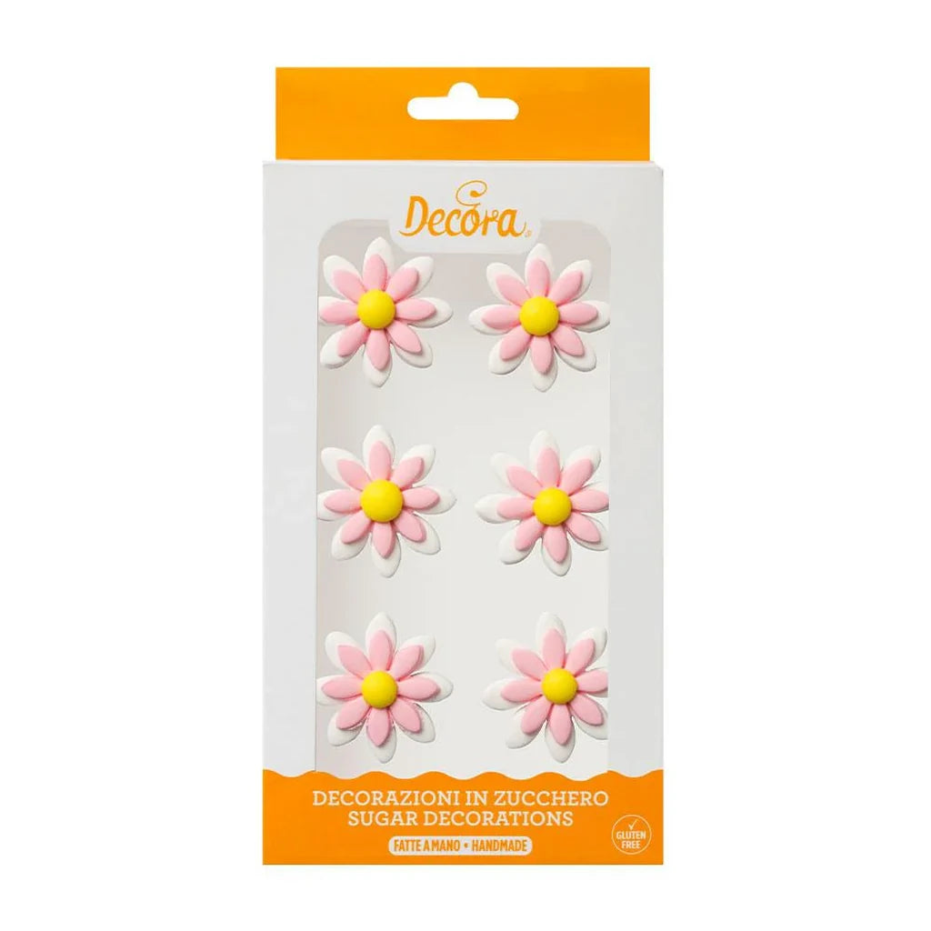 Spiselig Kakepynt -Tusenfryd Rosa- pk/6