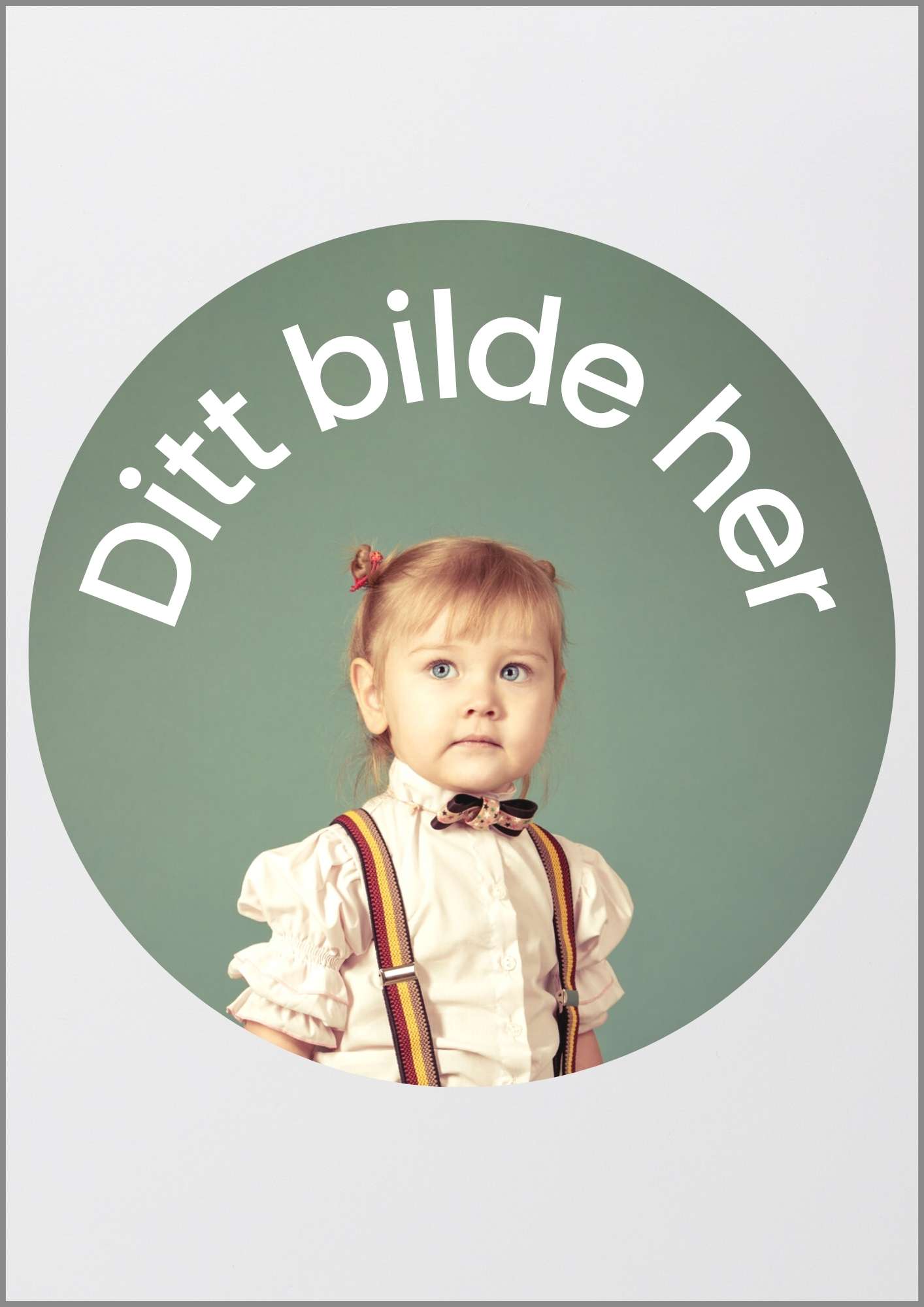 Spiselig kakebilde med eget motiv - Rund 20cm