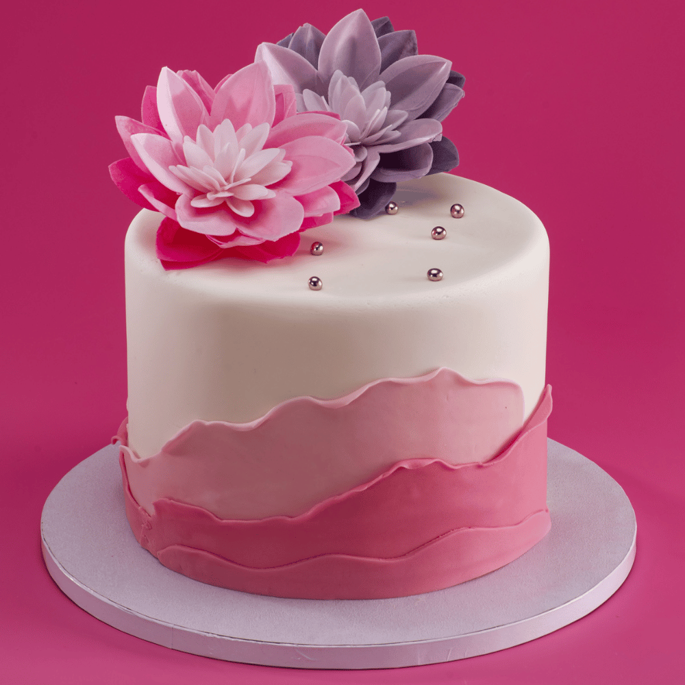 spiselig kakedekorasjon stor blomst