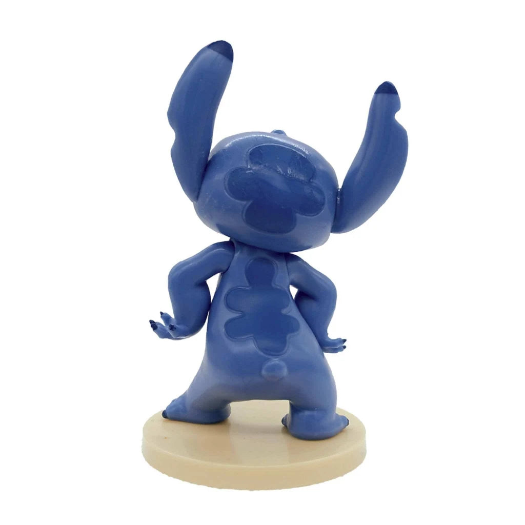Stitch kaketopp i plast 9 cm – figur sett bakfra