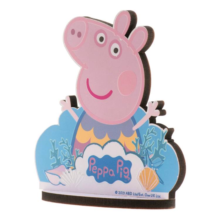 stor kaketopp av peppa gris