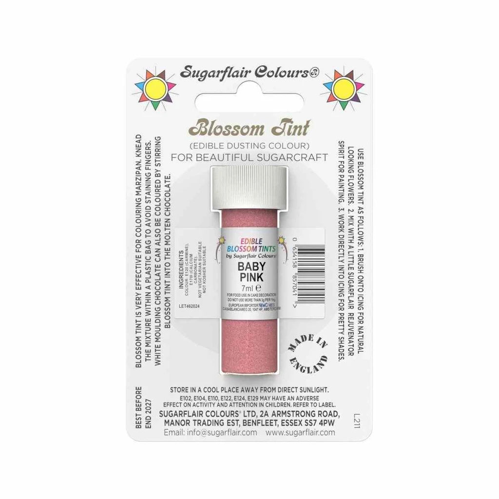 Sugarflair pulverfarge Baby Pink, 7ml