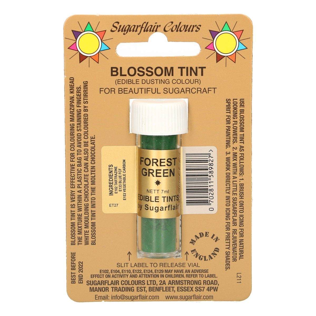 sugarflair pulverfarge forest green