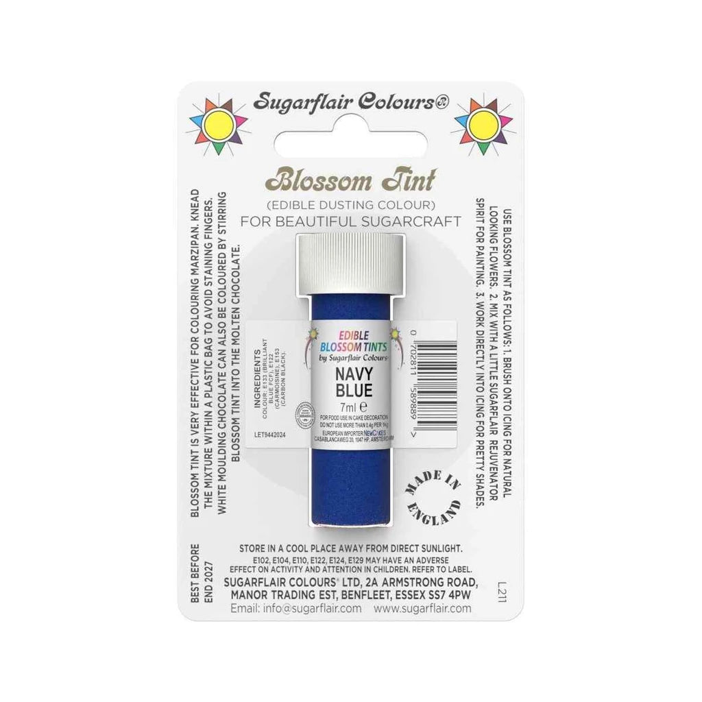 Sugarflair pulverfarge Navy Blue, 7ml