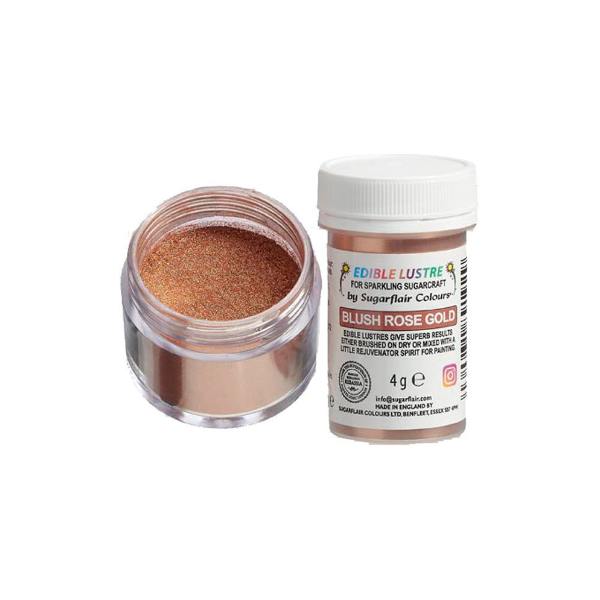 sugarflair spiselig glitter blush rose gold