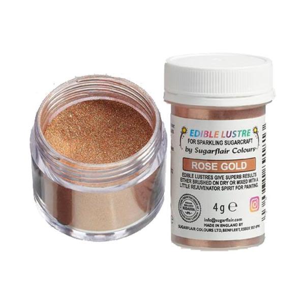 sugarflair spiselig glitter rose gold