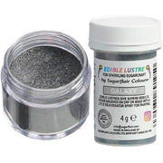 sugarfliar spiselig glitter galaxy sølv