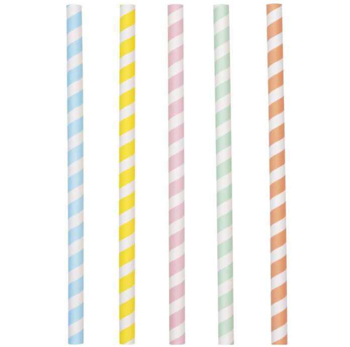 sugerør striper pastell