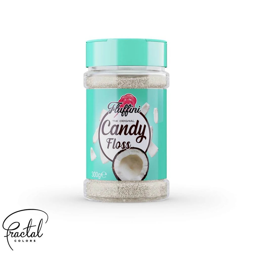 Sukkerspinn sukker Fluffini - Kokos- 300g – produktbilde