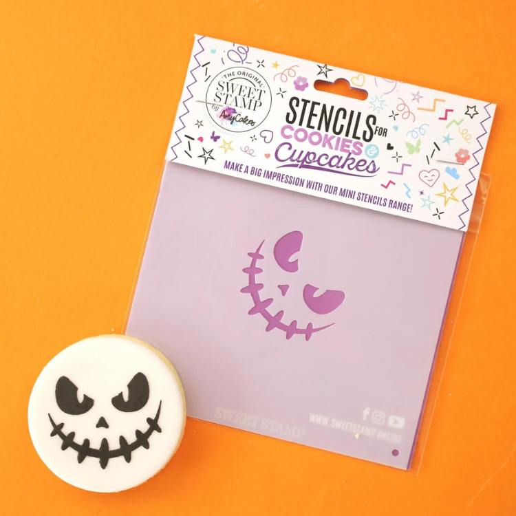 Sweet Stamp Mini Stensil -Creepy Jack-