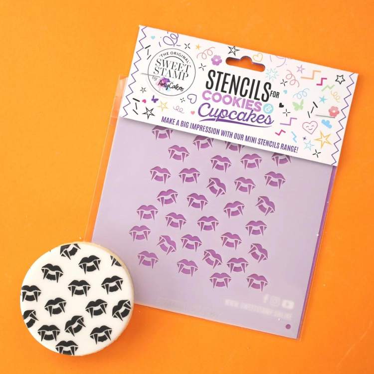 sweet stamp mini stensil vampyr hoggtenner